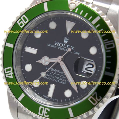 rolex ghiera verde cinquantesimo|green rolex 16610lv.